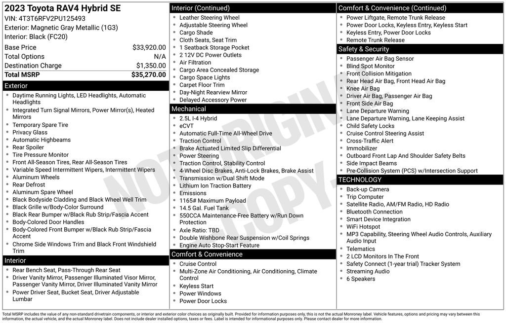 Certified Used 2023 Gray Toyota SE image 2