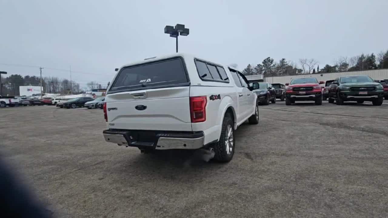 Used 2017 White Platinum Tri-Coat Metallic Ford Lariat image 9