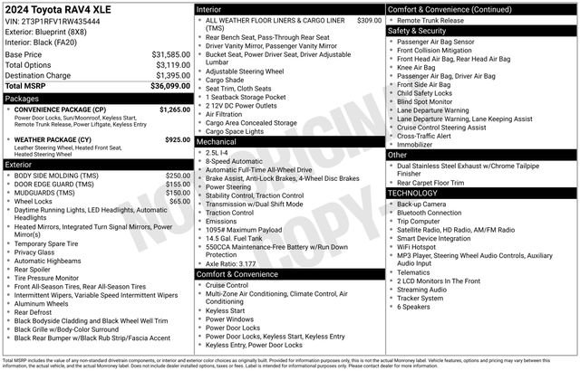 Used 2024 Blueprint Toyota XLE image 2