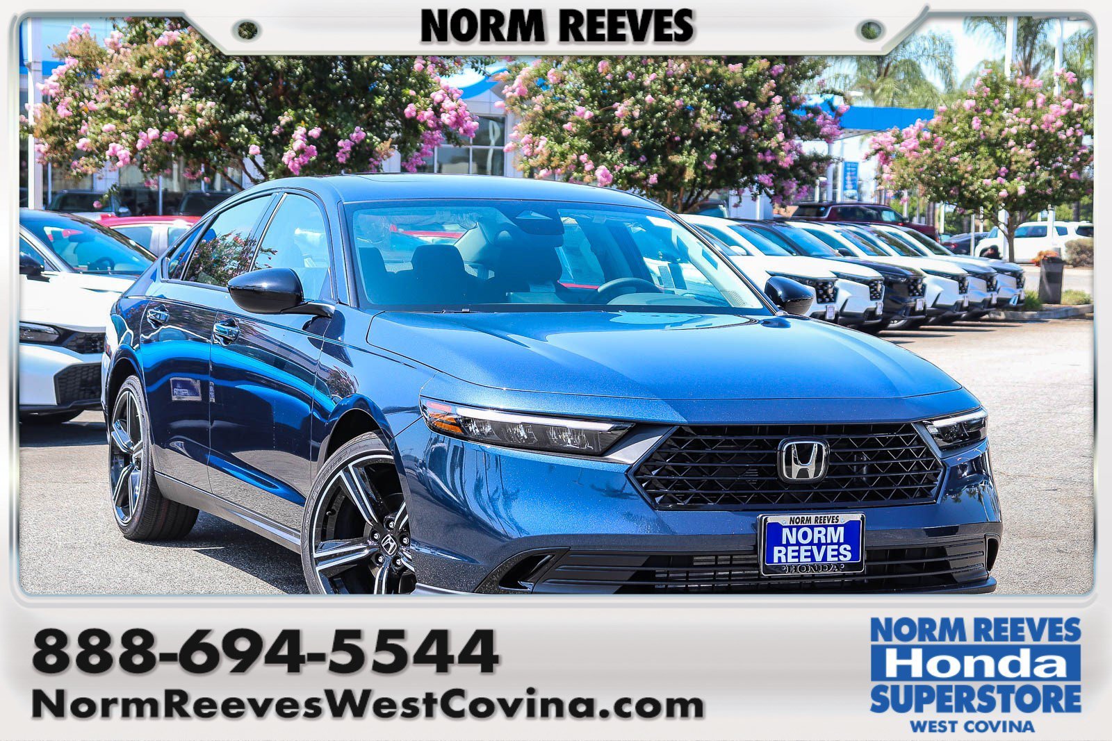 New 2026 Canyon River Blue Metallic Honda SE CVT image 1