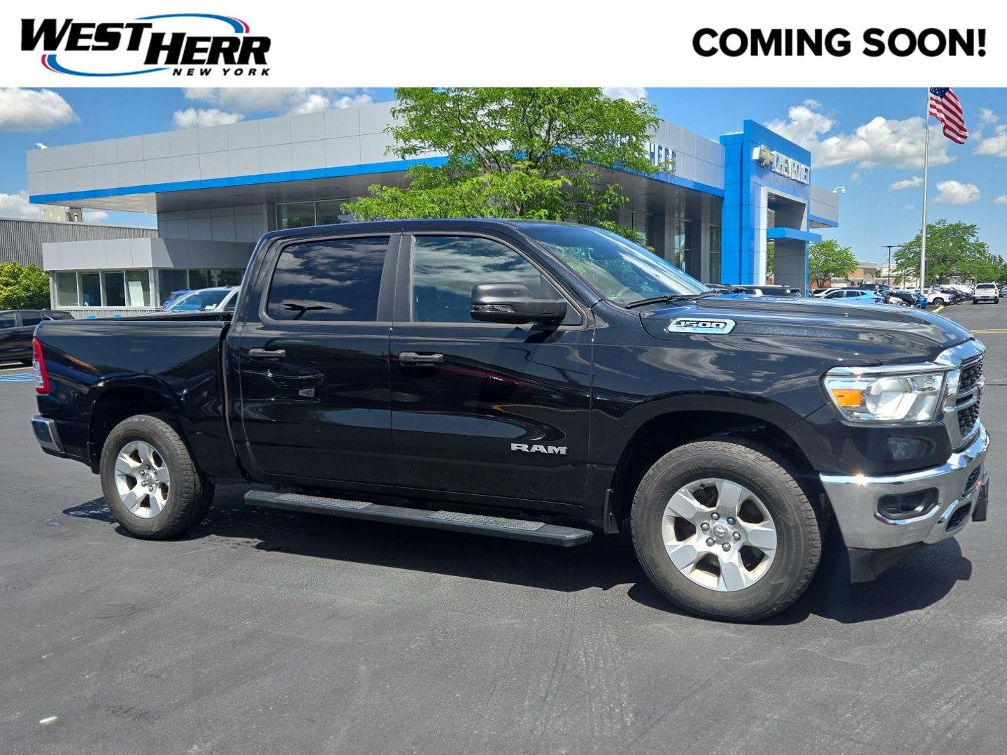 Used 2023 Diamond Black Crystal Pearlcoat Ram Big Horn image 1