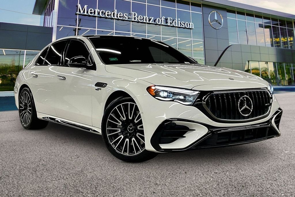 New 2026 MANUFAKTUR Moonlight White Metallic Mercedes-Benz AMG® E 53 E 4MATIC+ Sedan image 1