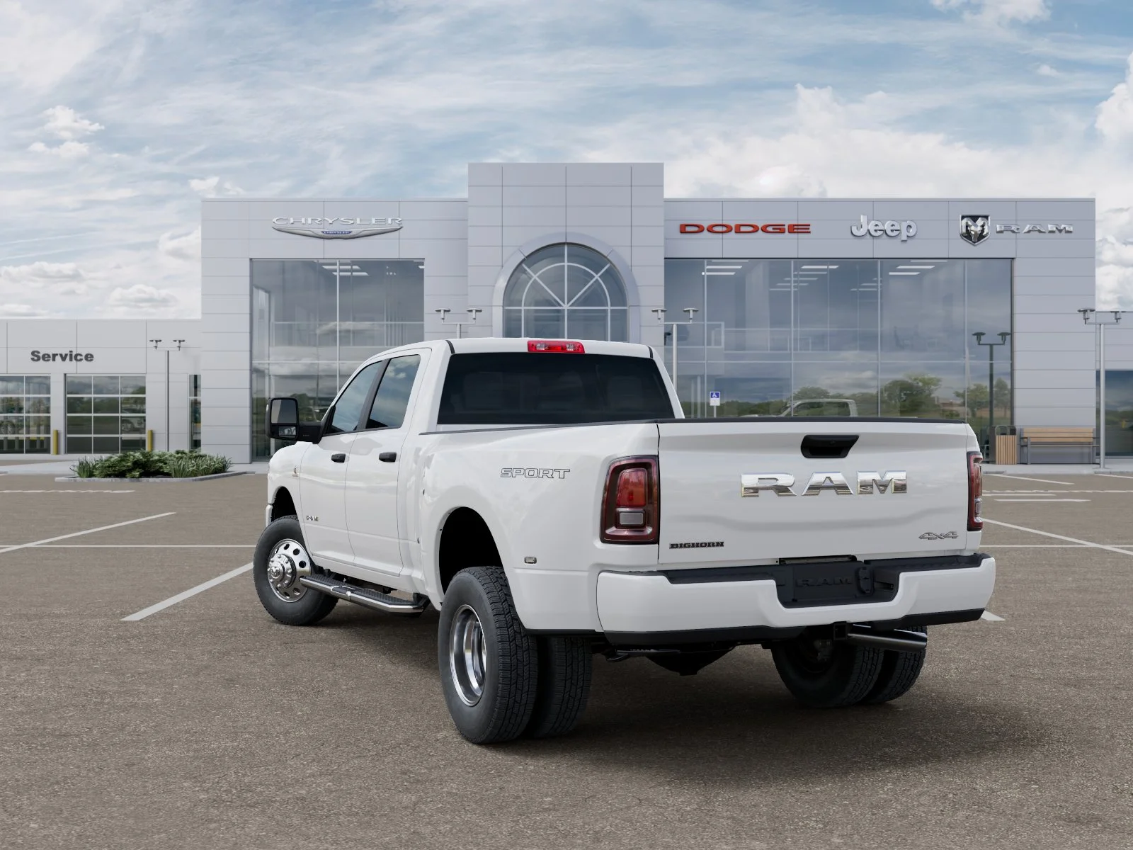 New 2026 Bright White Clear-Coat Exterior Paint RAM Big Horn image 29