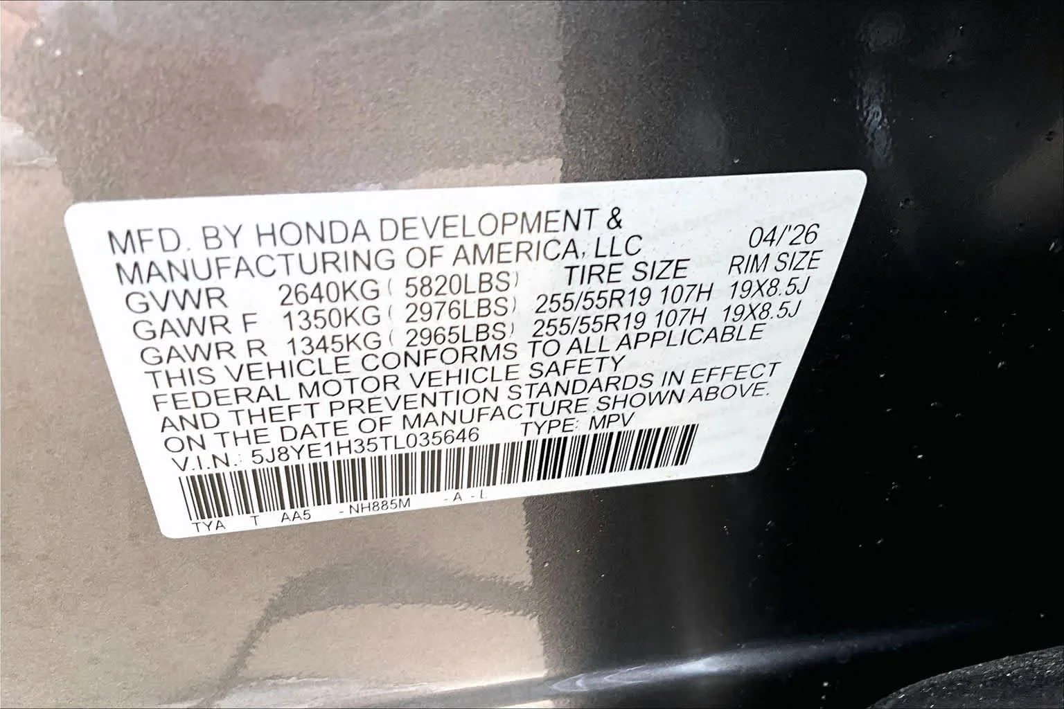 New 2026 Liquid Carbon Metallic Acura  image 19