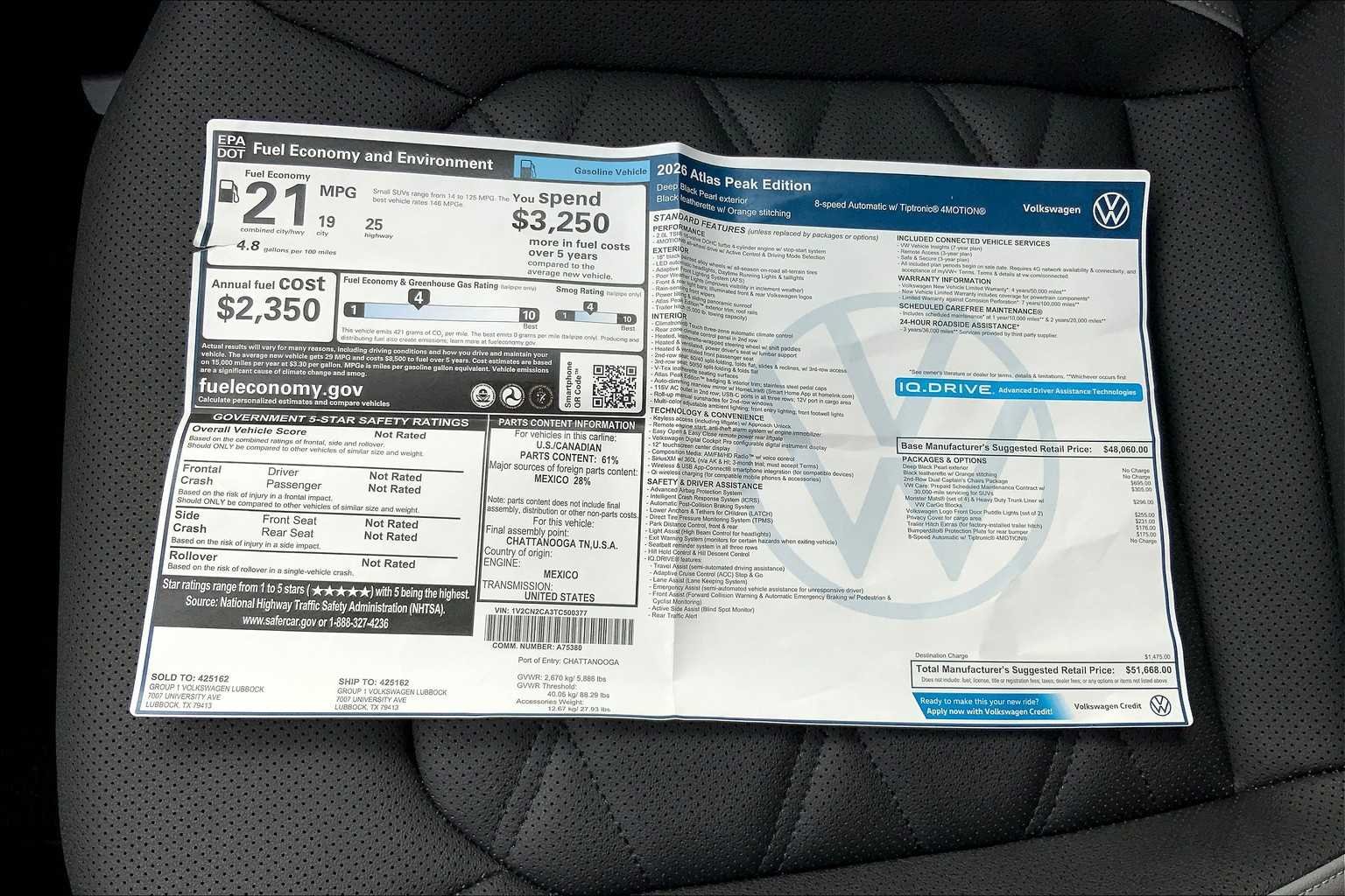 2026 Volkswagen Atlas Atlas Peak Edition - Photo 22