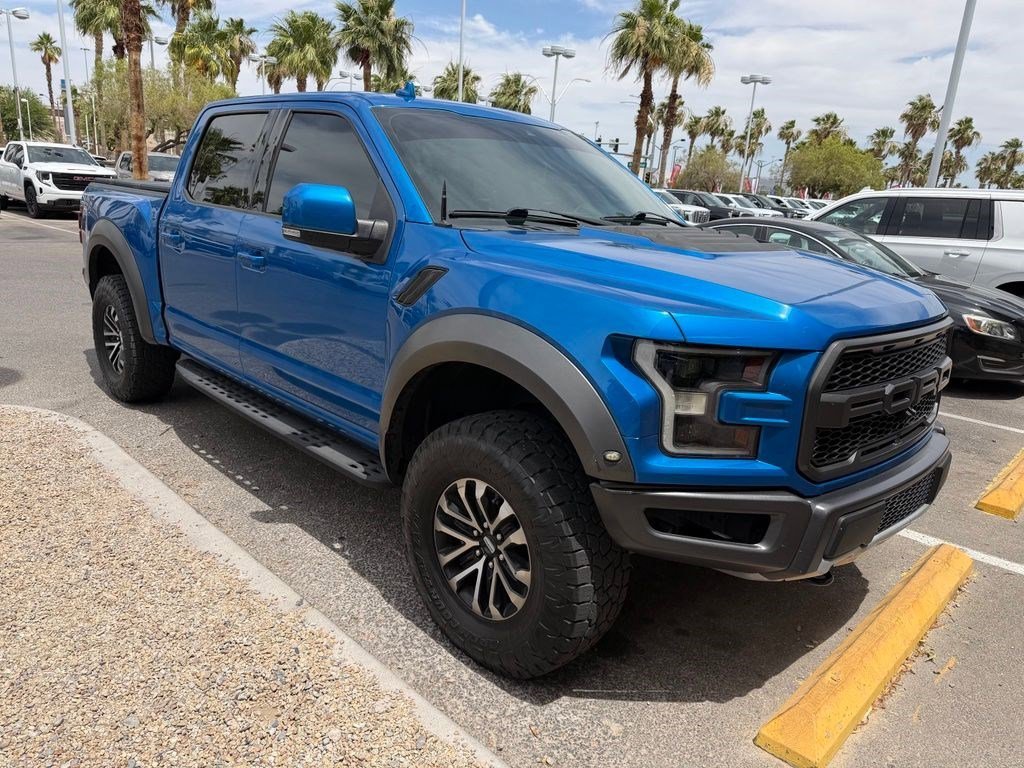 Used 2019 Velocity Blue Metallic Ford Raptor image 3