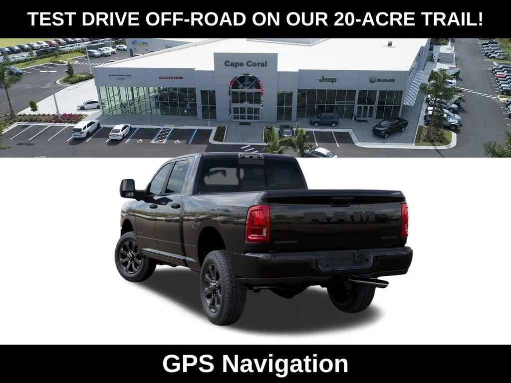New 2026 Diamond Black Crystal Pearl-Coat Exterior Paint RAM Big Horn image 3