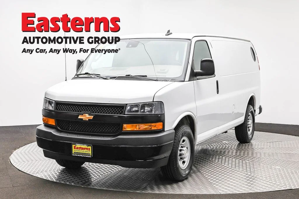 Used 2021 White Chevrolet Work Van image 1
