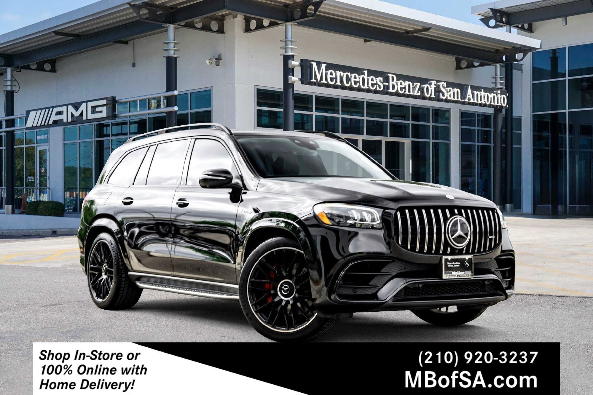 Certified Used 2021 Black Mercedes-Benz AMG® GLS 63 image 1