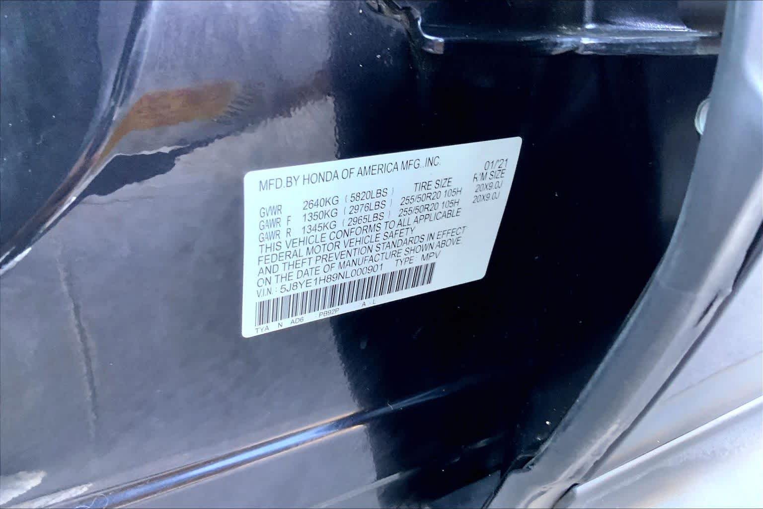 Certified Used 2022 Phantom Violet Pearl Acura w/Advance Package image 33
