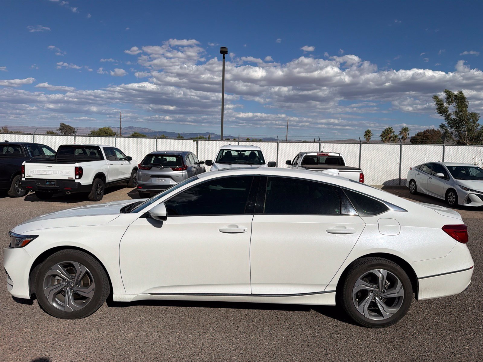 Certified Used 2020 Platinum White Pearl Honda EX image 2