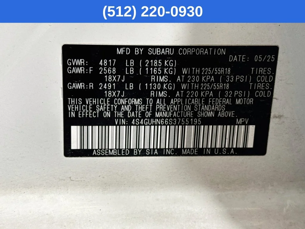 Certified Used 2025 White Subaru Limited image 41