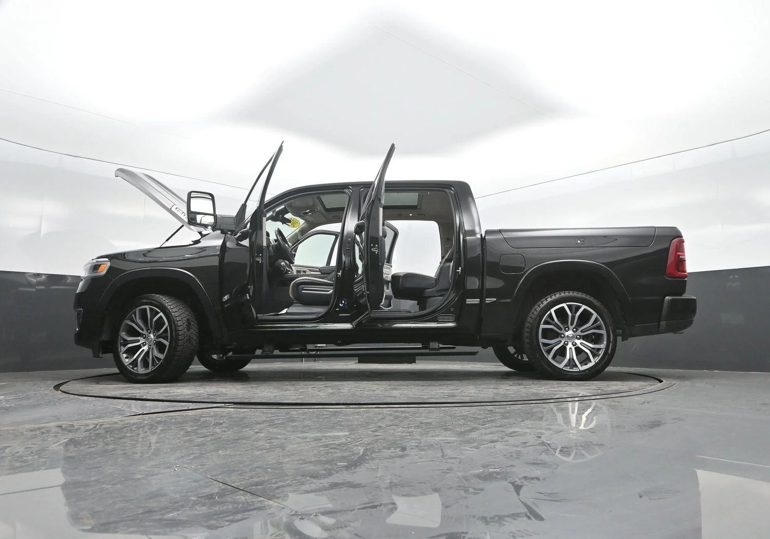 Used 2025 Diamond Black Crystal Pearlcoat Ram Tungsten image 53