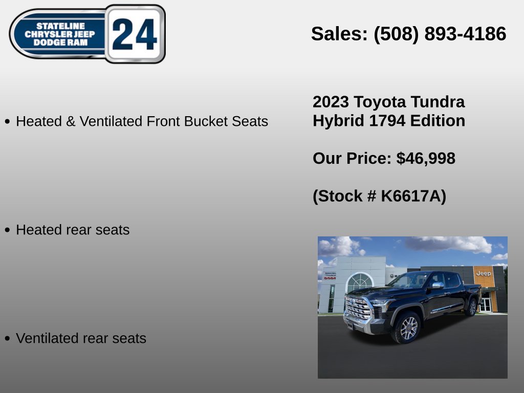 Used 2023 Black Toyota 1794 Edition image 10