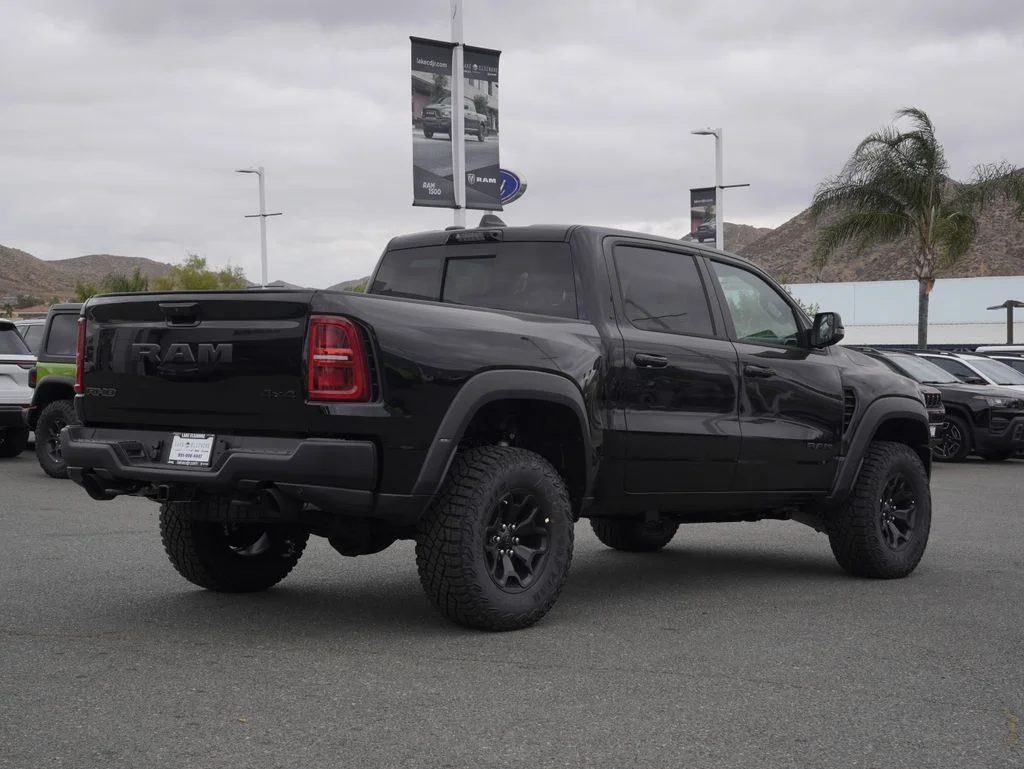 New 2026 Diamond Black Crystal Pearl-Coat Exterior Paint RAM RHO image 3
