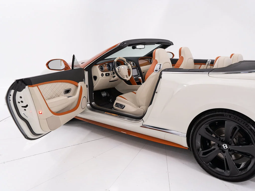 Certified Used 2017 Orange Flame over Ghost White by Mulliner PCG Bentley W12 Convertible image 17