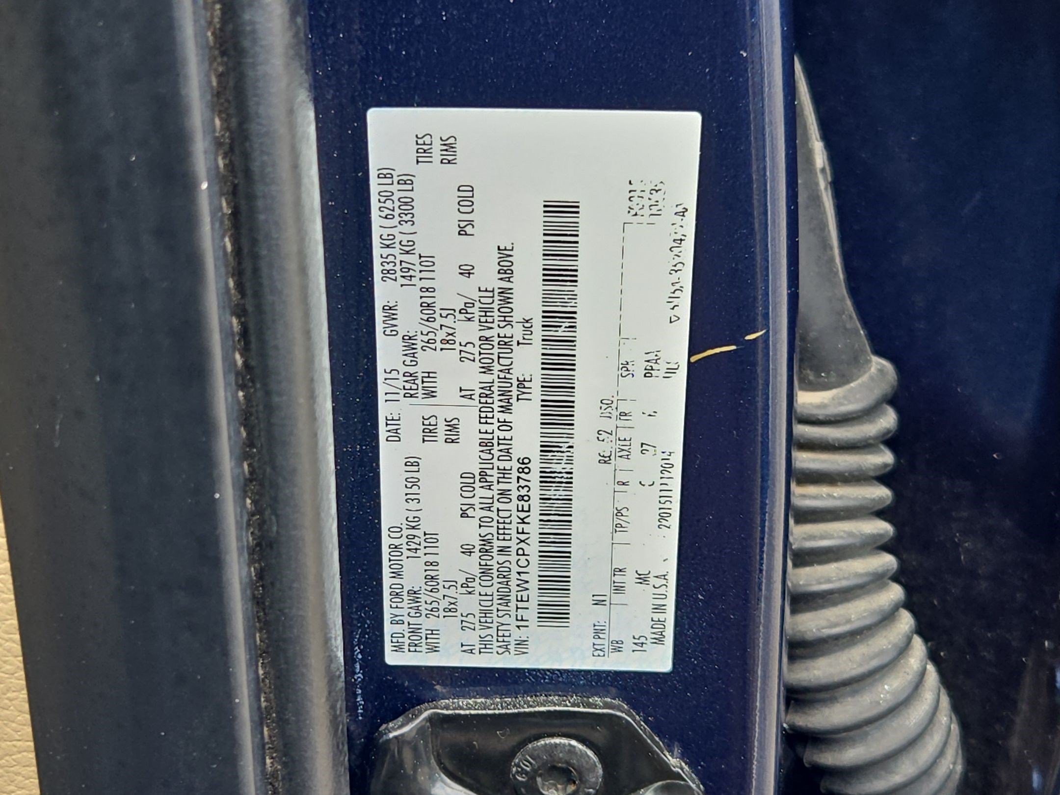 Used 2015 Blue Jeans Metallic Ford XLT image 29
