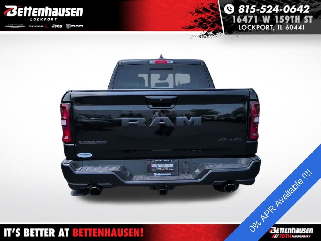 New 2026 Diamond Black Crystal Pearl-Coat Exterior Paint RAM Laramie image 7