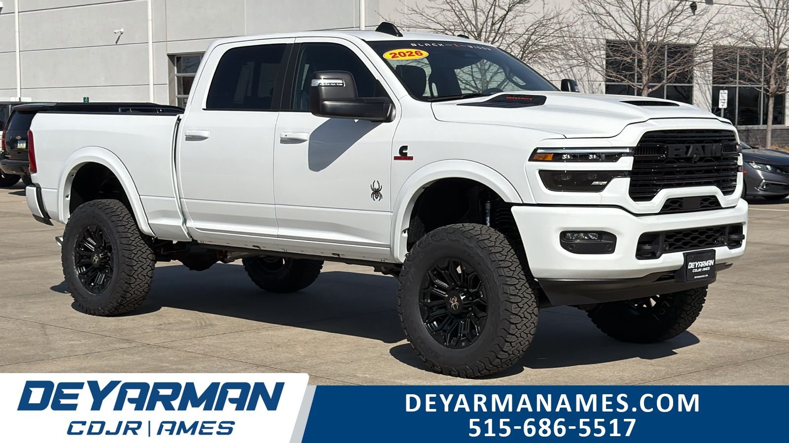 New 2026 Bright White Clear-Coat Exterior Paint RAM Laramie image 1