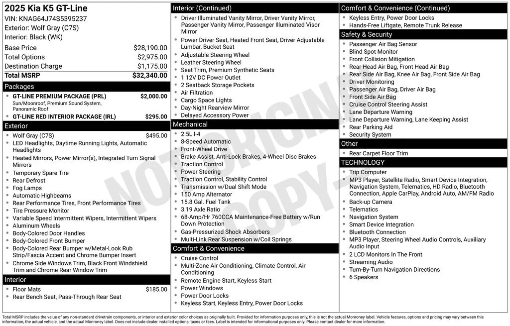 Certified Used 2025 Gray Kia GT-Line image 5