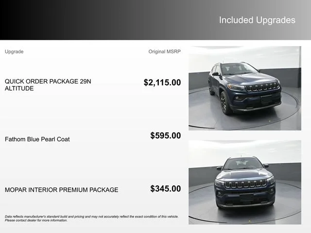 New 2026 Fathom Blue Pearl-Coat Exterior Paint Jeep Latitude image 4
