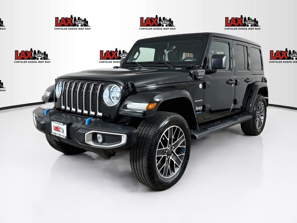 Used 2023 Black Jeep Sahara 4xe image 3