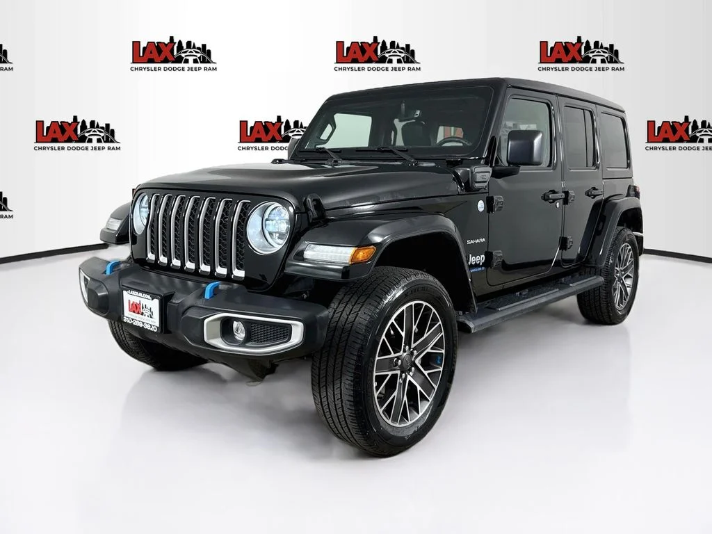 Used 2023 Black Jeep Sahara 4xe image 3