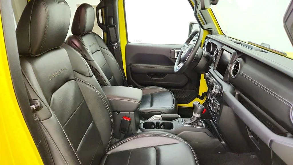Used 2023 High Velocity Clearcoat Jeep Sahara 4x4 w/ Cold Weather Group & Body-Color Hard Top image 25