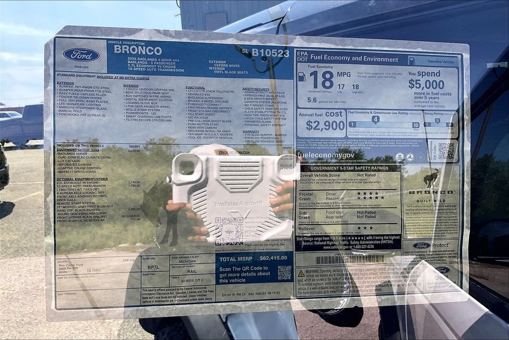 New 2025 Ford Bronco Badlands 4D Sport Utility