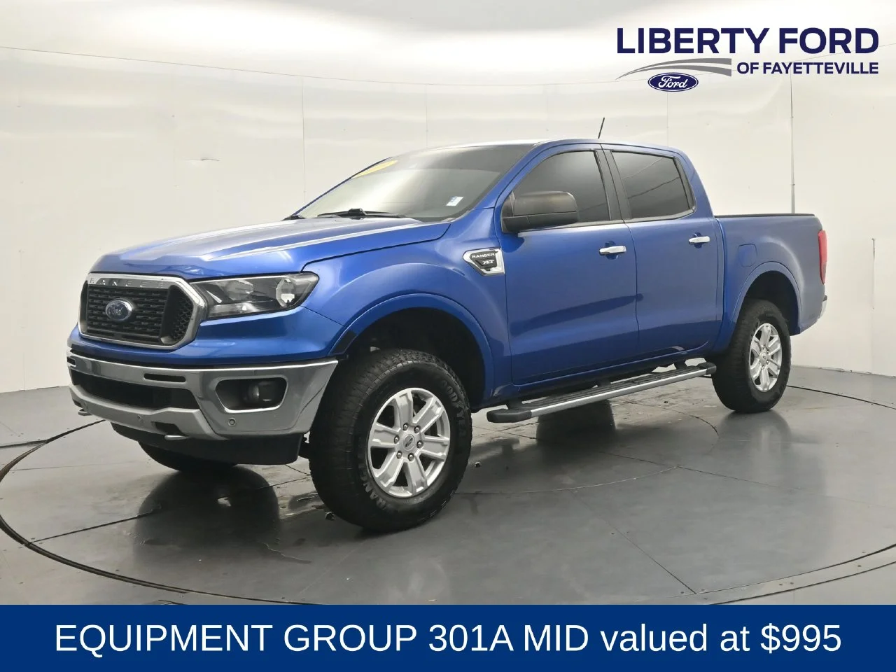 Used 2019 Lightning Blue Metallic Ford XLT image 1