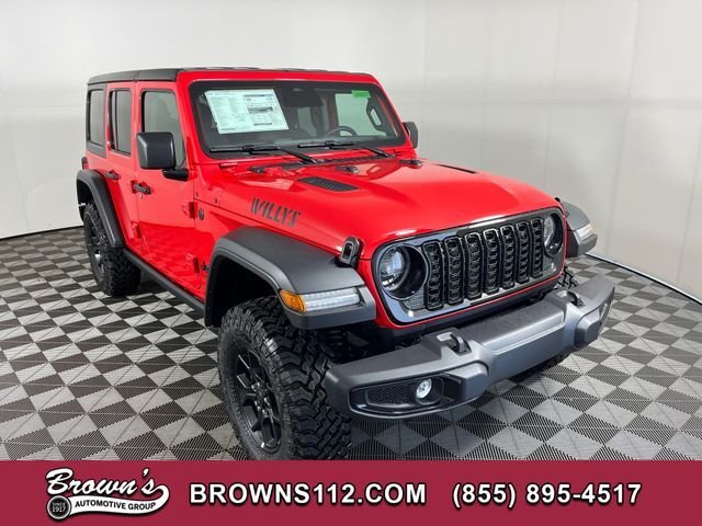 New 2026 Firecracker Red Clear-Coat Exterior Paint Jeep Willys image 1