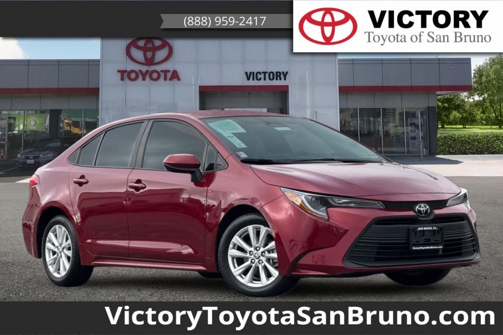 Certified Used 2024 Red Toyota LE image 1