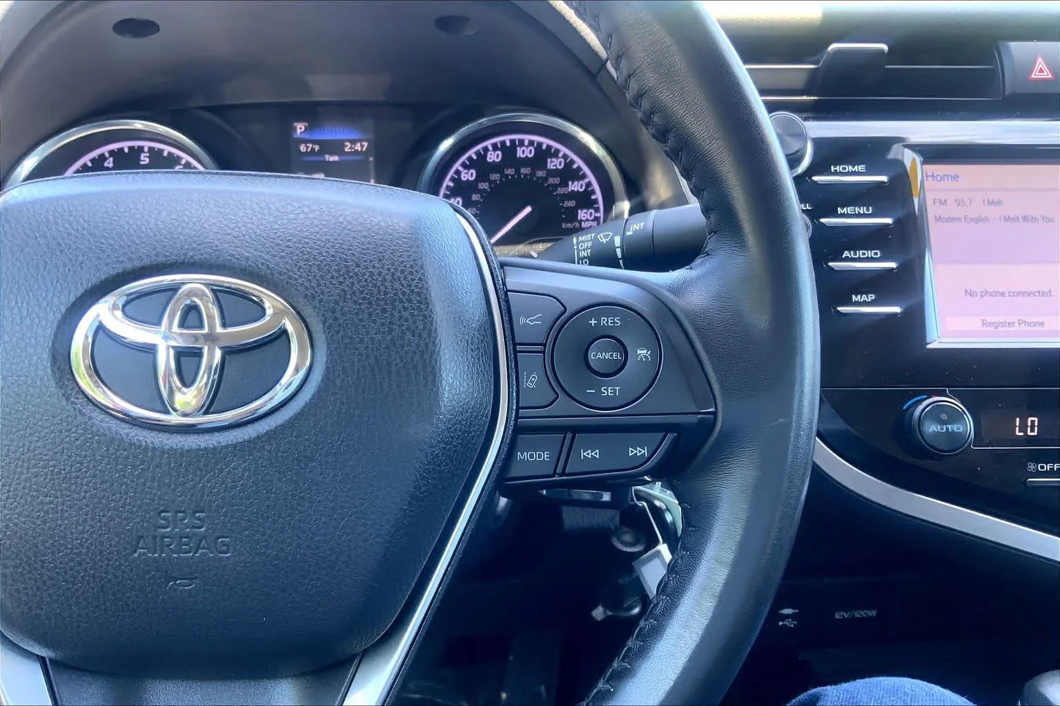 Certified Used 2019 Supersonic Red Toyota SE image 50