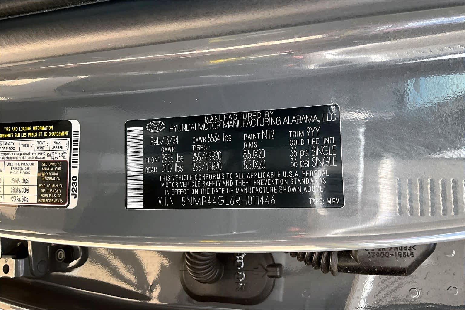 Used 2024 Hampton Gray Hyundai Limited image 33