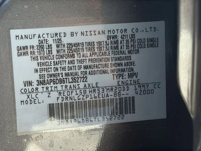 New 2026 Gun Metallic / Scarlet Ember Tintcoat Two-tone Nissan SR image 30
