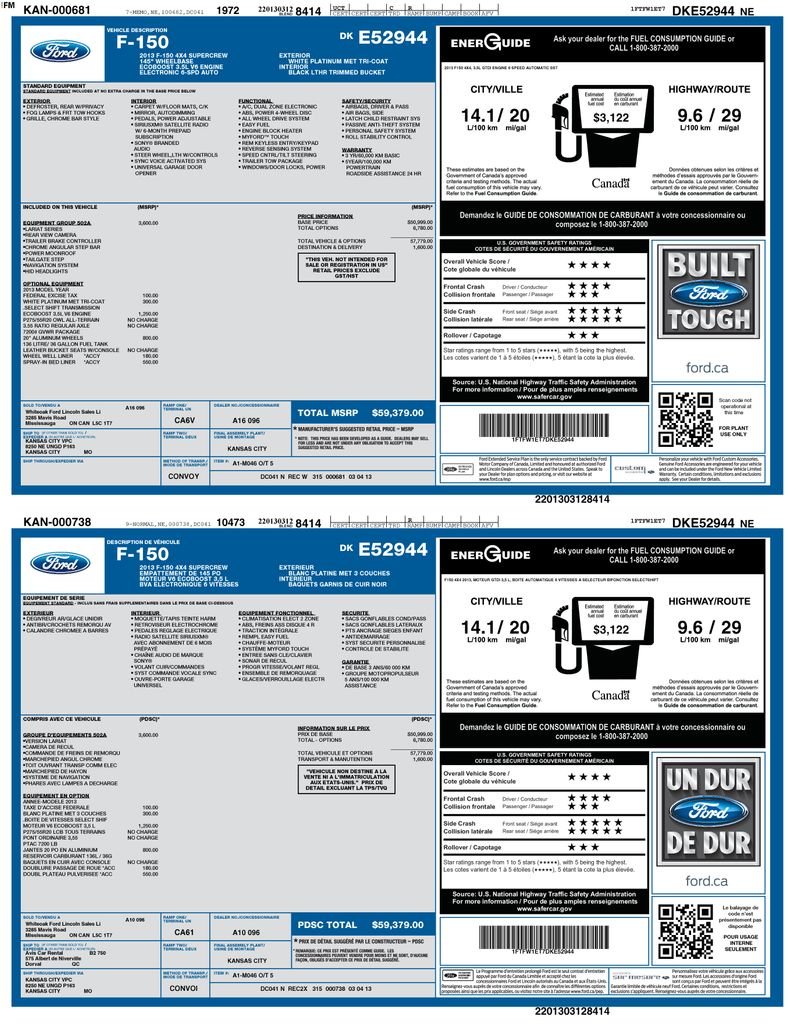 Used 2013 White Ford Lariat image 25