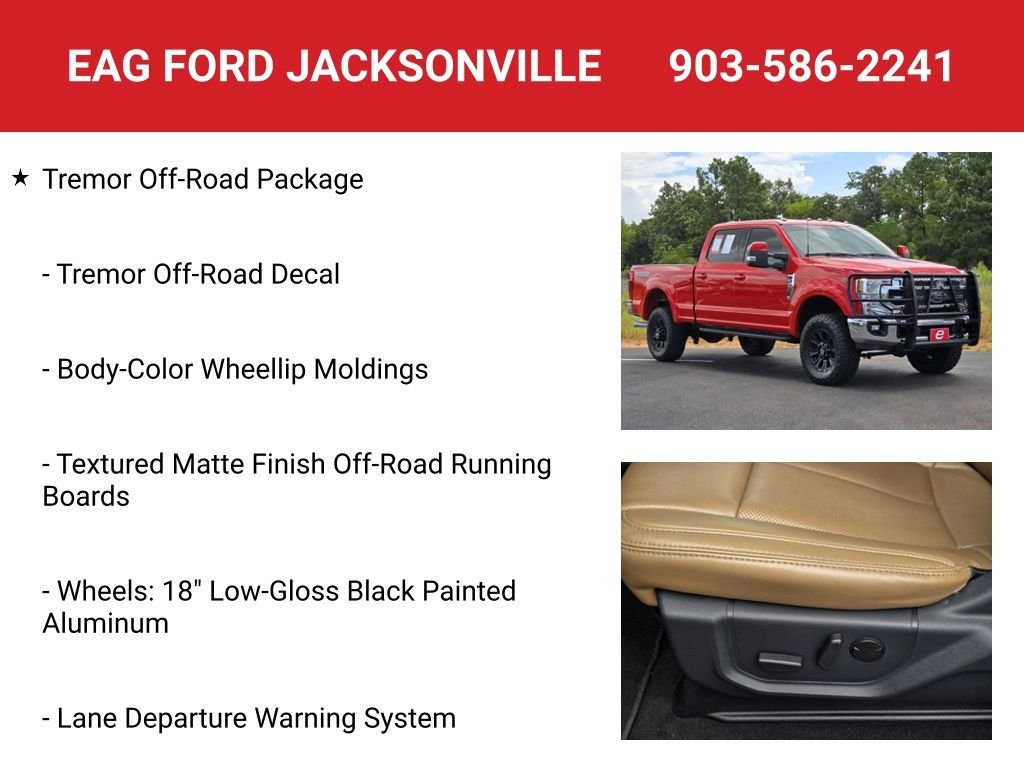 Used 2022 Race Red Ford Lariat image 8