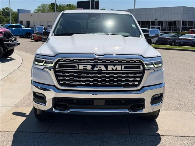 New 2026 Bright White Clear-Coat Exterior Paint RAM Limited Longhorn image 2