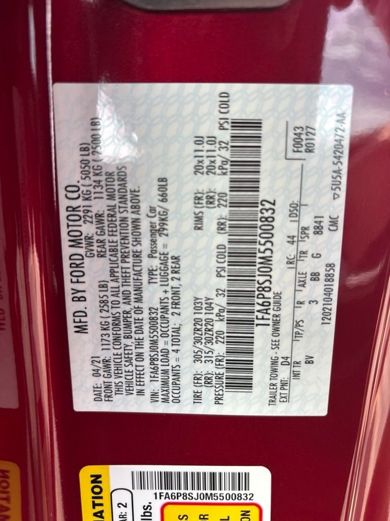 Used 2021 Red Ford Shelby GT500 image 9