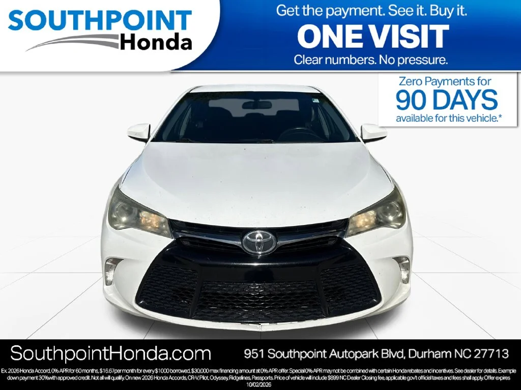 Used 2016 Super White Toyota SE image 2
