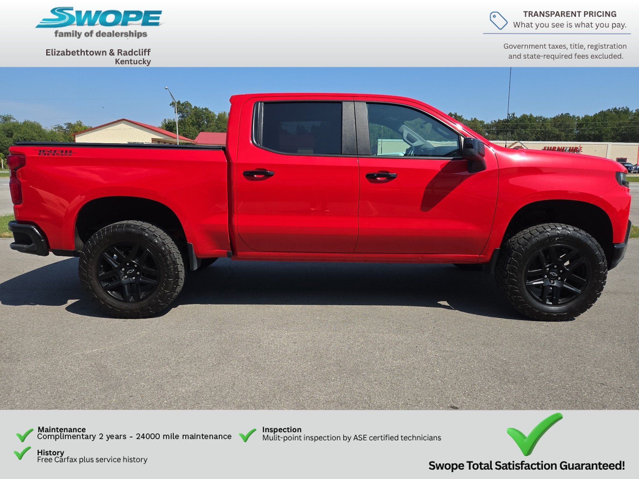 Used 2021 Red Hot Chevrolet LT Trail Boss image 8