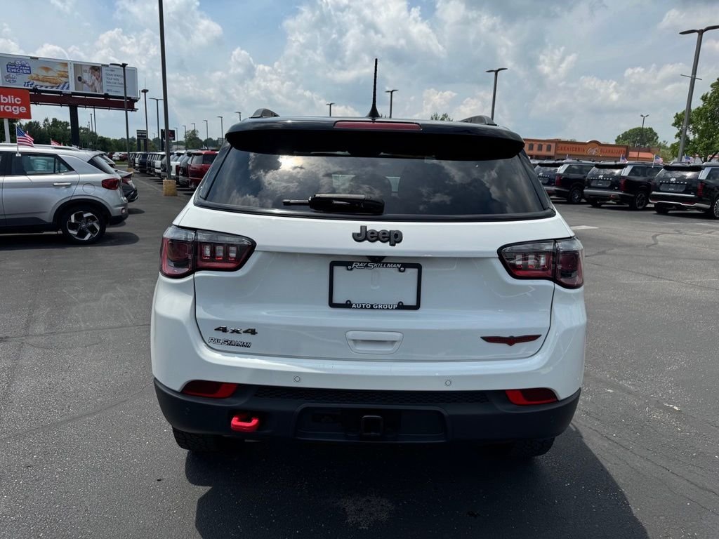 Used 2025 Bright White Clearcoat Jeep Trailhawk image 6