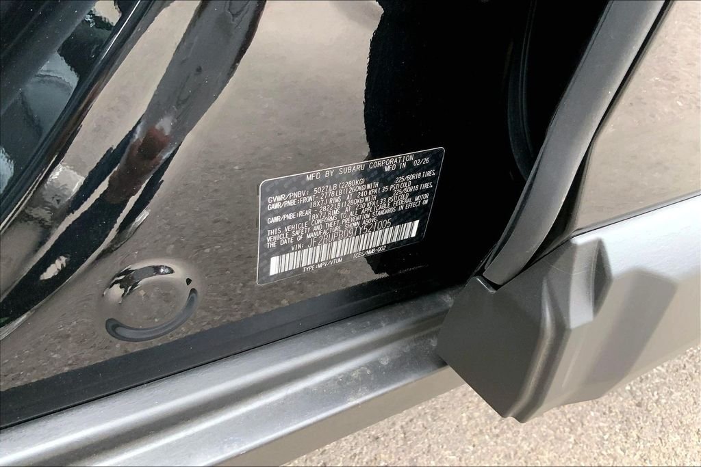 New 2026 CRYSTAL BLACK SILICA Subaru Premium image 8