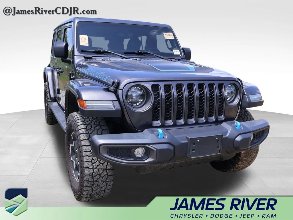 Used 2022 Gray Jeep Unlimited Rubicon 4xe image 9
