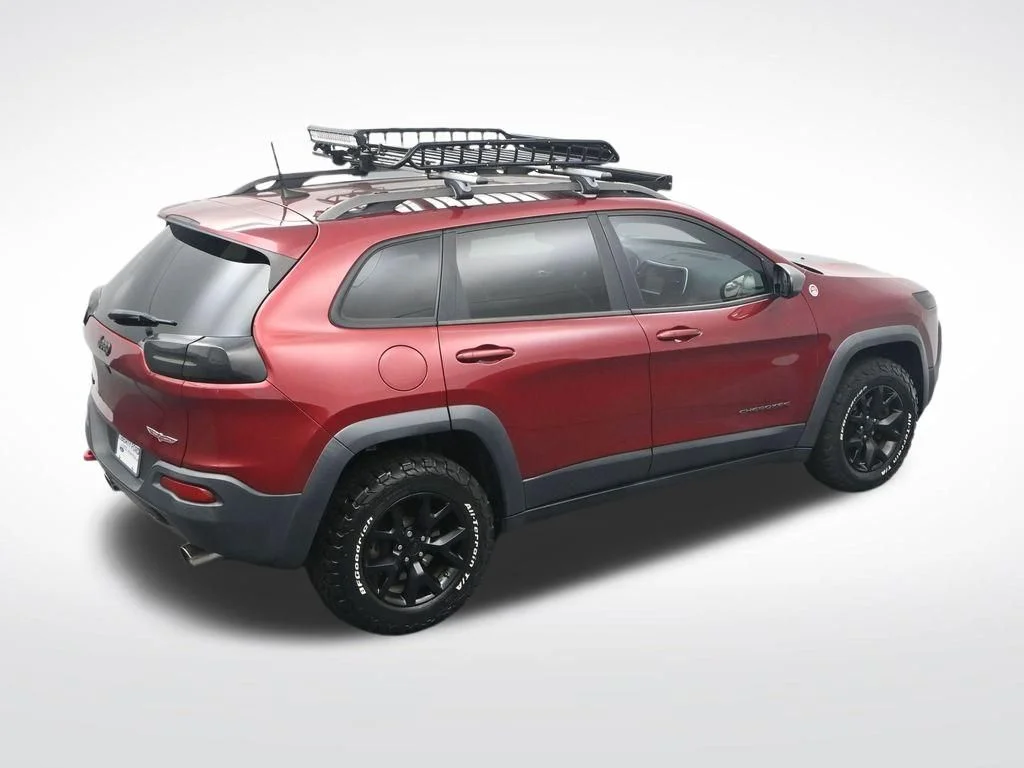 Used 2016 Deep Cherry Red Crystal Pearlcoat Jeep Trailhawk image 28