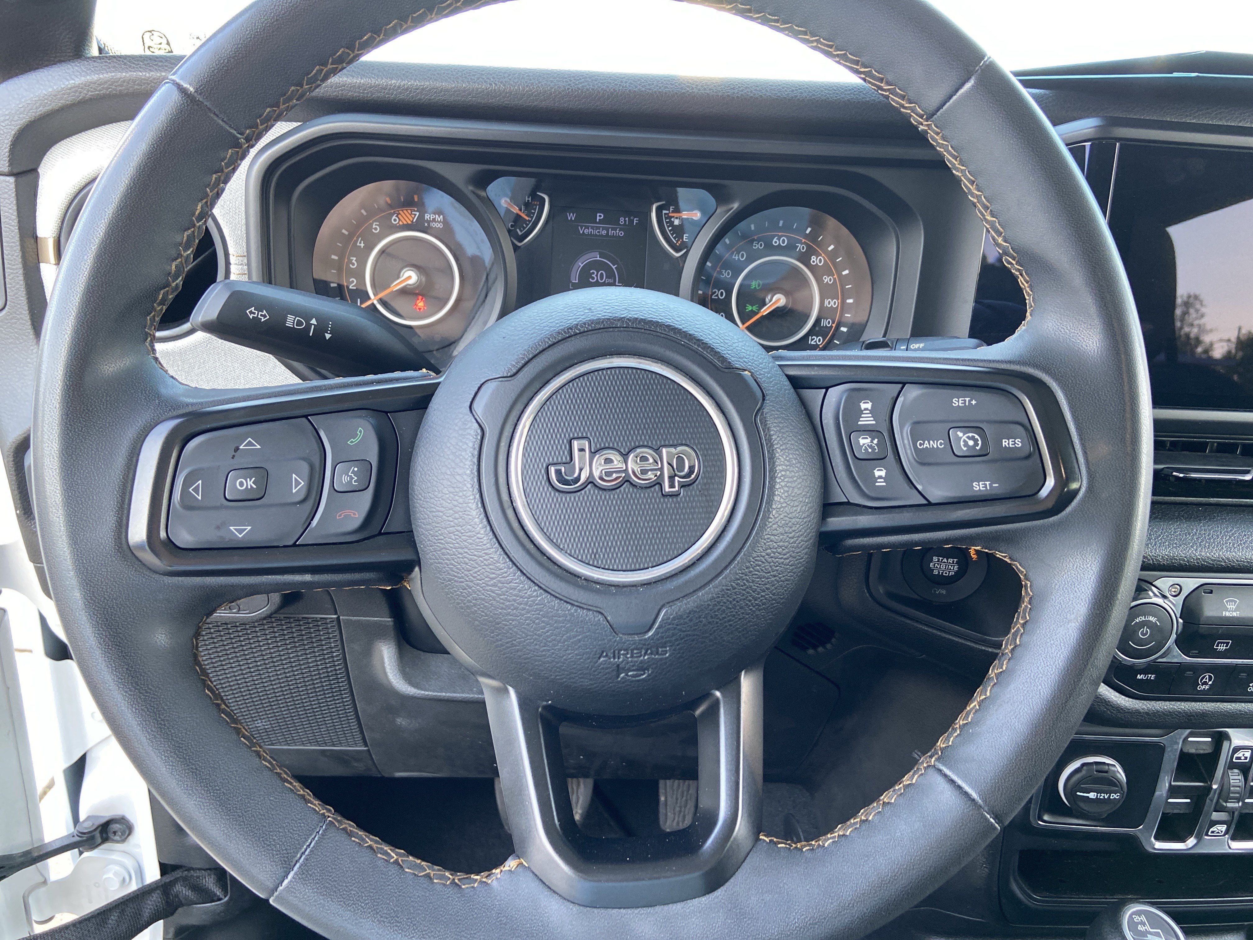 Used 2024 Bright White Clearcoat Jeep Sport S image 35