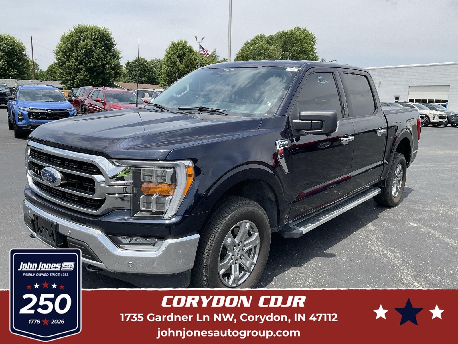 Used 2023 Antimatter Blue FORD XLT 4WD SUPERCREW 5.5