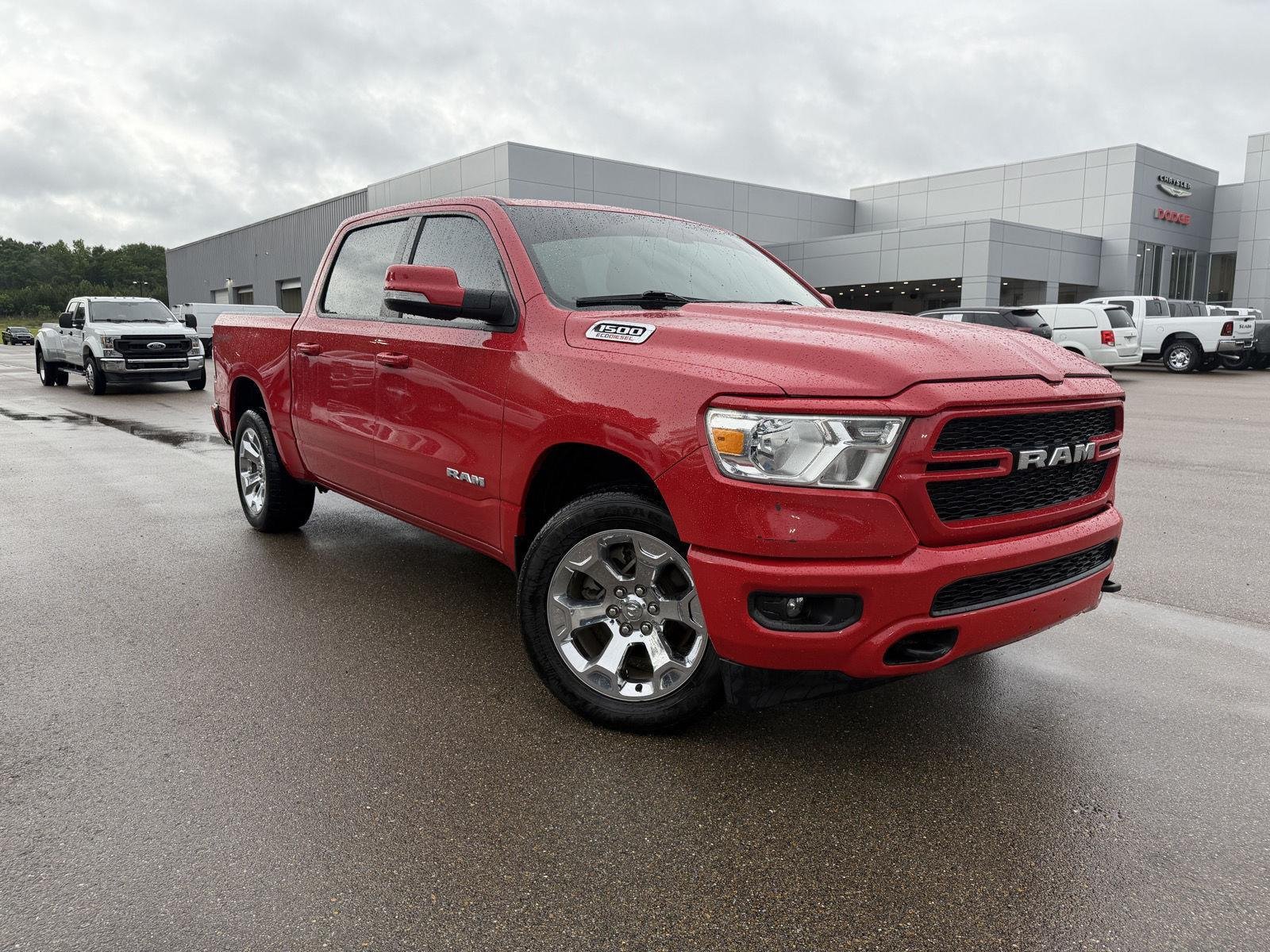 Used 2022 Flame Red Clearcoat Ram Big Horn image 3