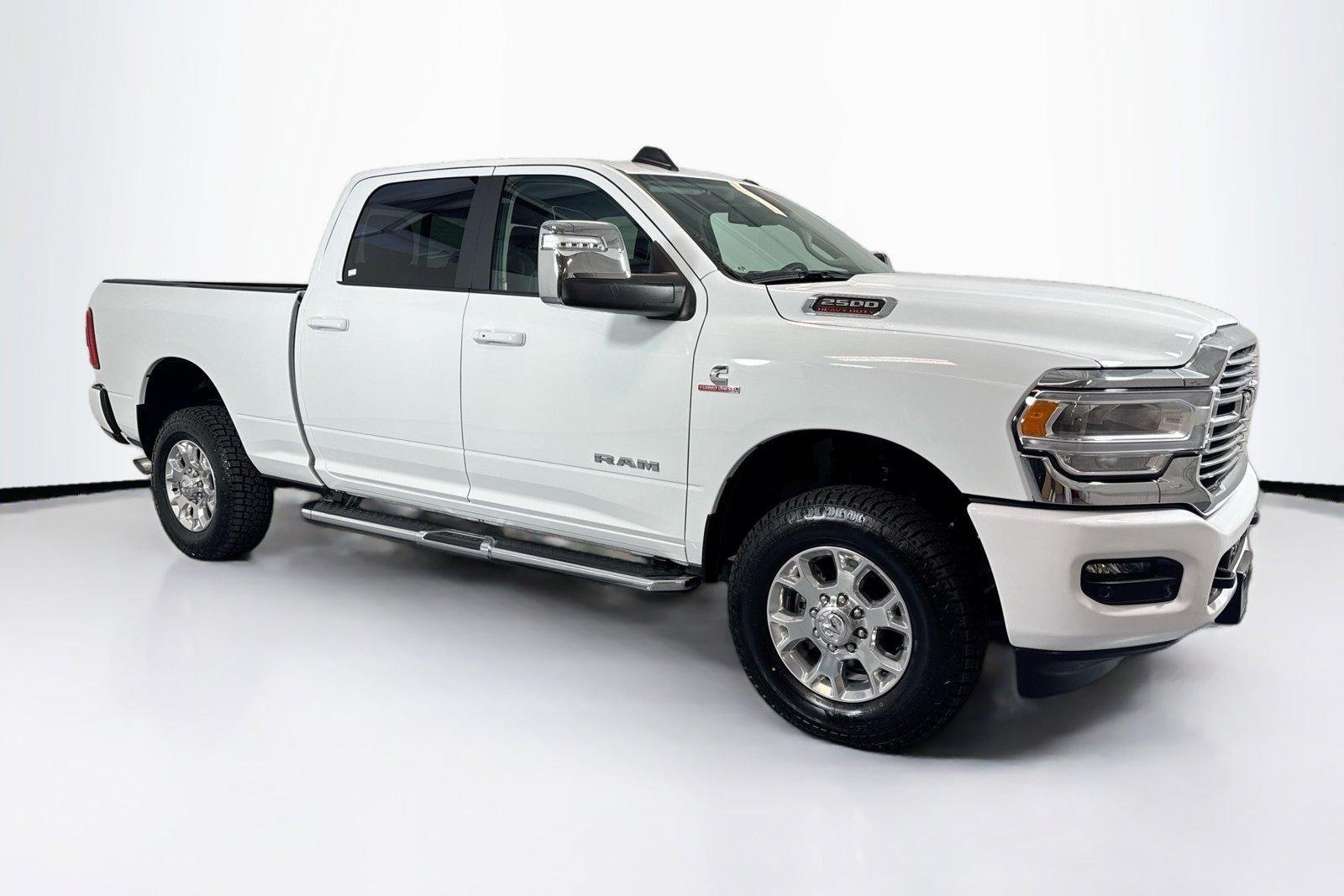 Used 2024 Bright White Clearcoat Ram Laramie image 3