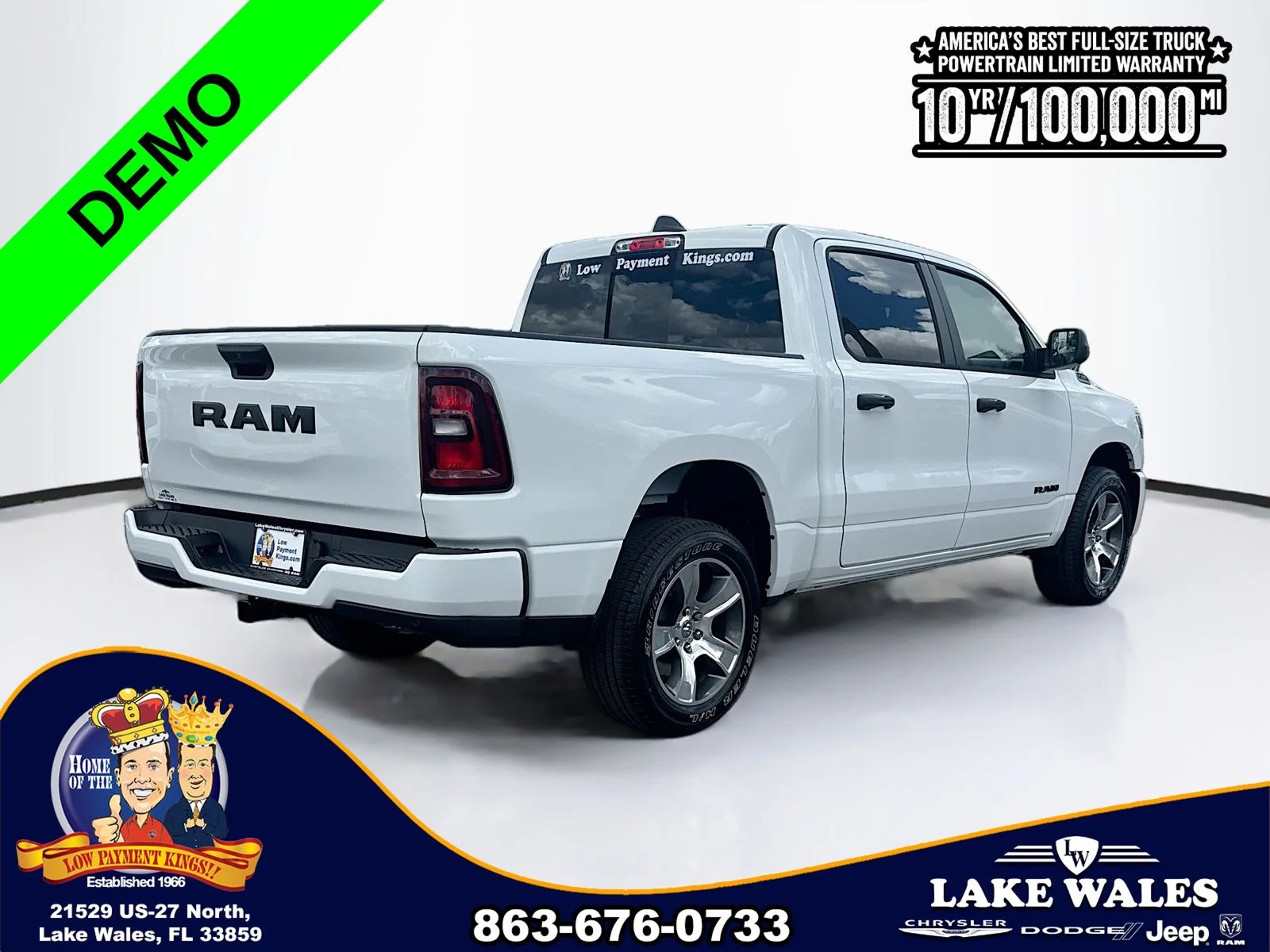 New 2026 Bright White Clear-Coat Exterior Paint RAM  image 6